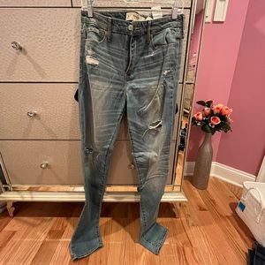 Skinny straight jeans